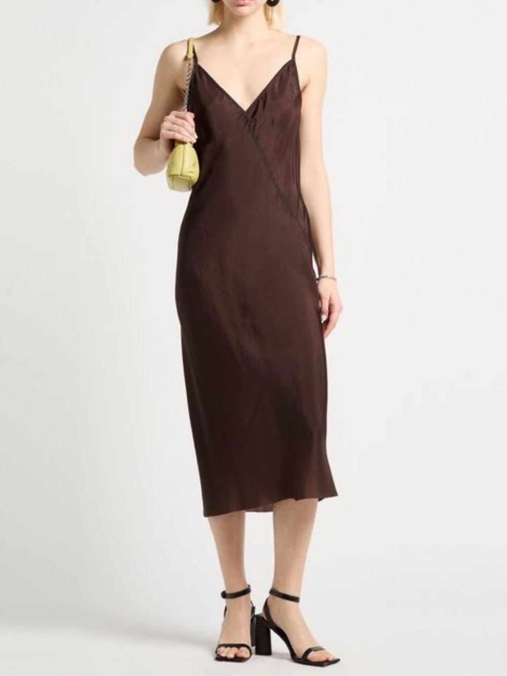 Rick Owen’s phlegethon midi slip dress in plum
